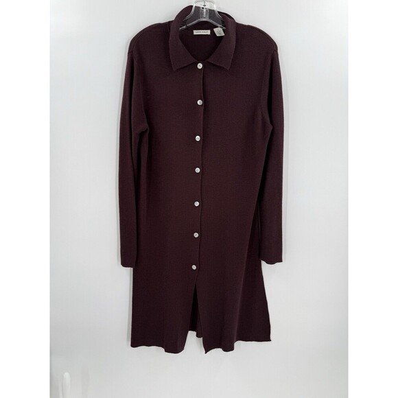 VINTAGE LAURA ASHLEY MOTHER OF PEARL BUTTON UP SWEATER DRESS SIZE MEDIUM EUC - Picture 6 of 9